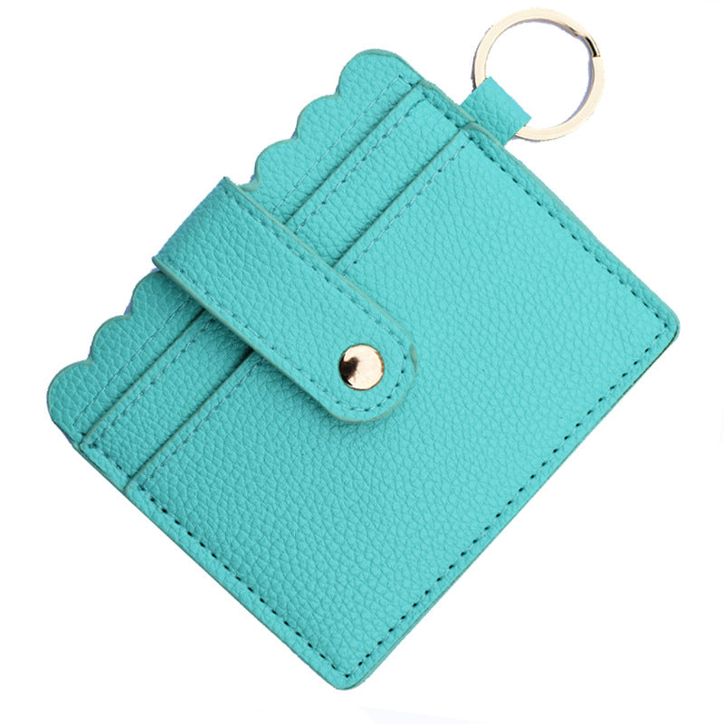 Wholesale PU Leather Leopard Purse Keychain